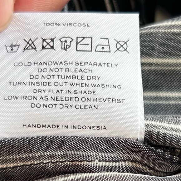 Faithfull the Brand Cedric Jumpsuit striped white and black v neck size 4 - Picture 8 of 14